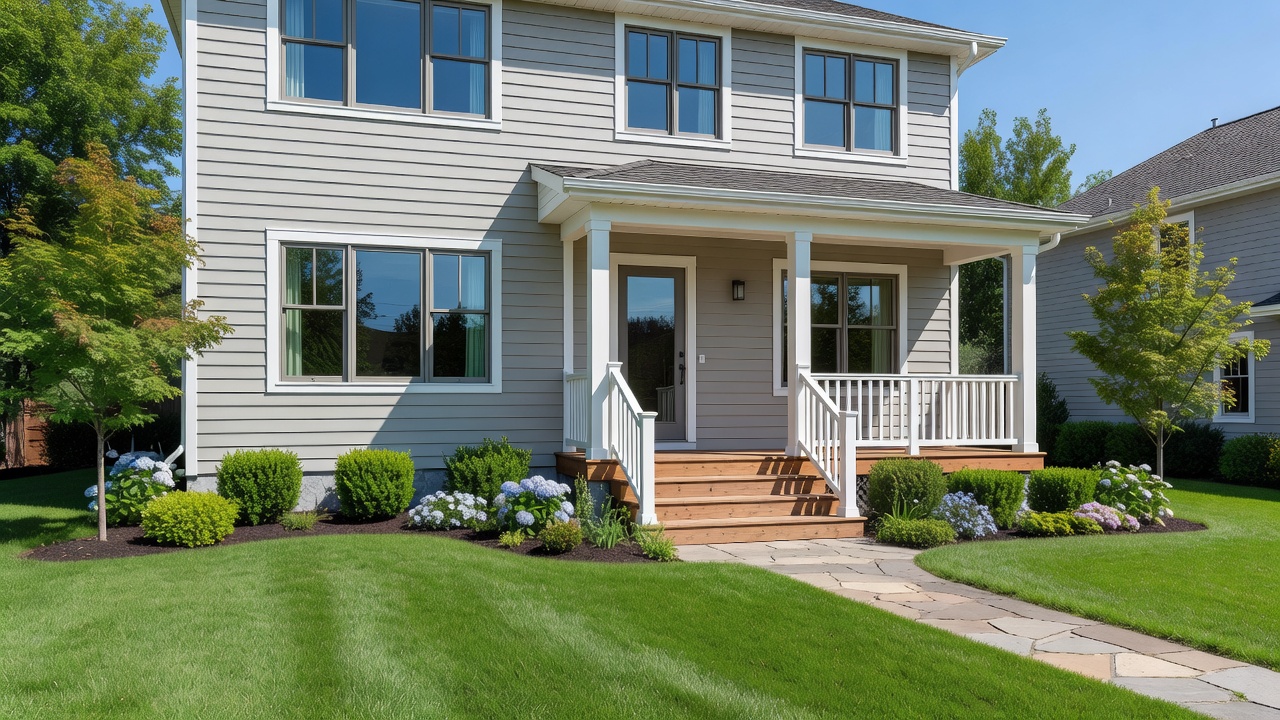 Renovated home exterior